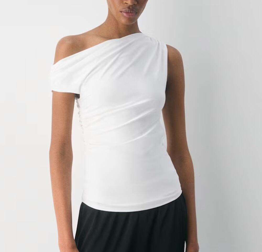 Aritzia Babaton Smooth Matter Gallery Off Shoulder Top Size S